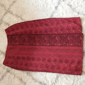 Coldwater Creek paisley wrap& around look skirt women's size XL